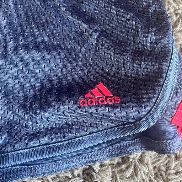 Adidas Blue / Pink Athletic Shorts Size Small (8-10) - Picture 5 of 6